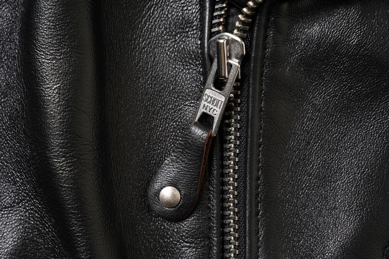 Schott 217USのフロントジッパー